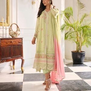 Dhanak Green Dress.
